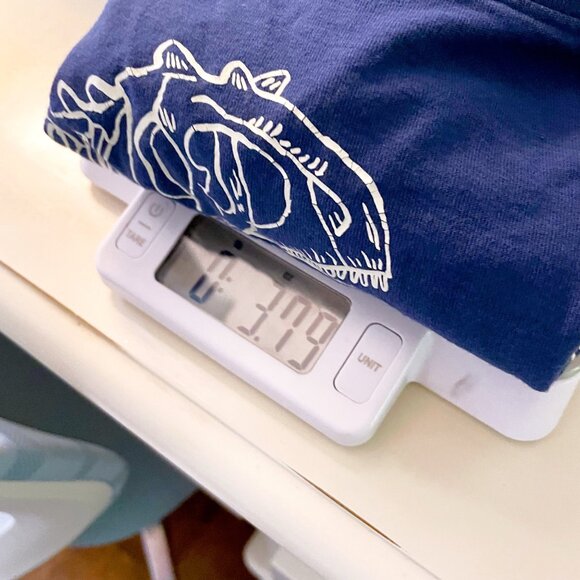 Tea Collection Blue Dino Glow Tee, Size 8 - Picture 5 of 5